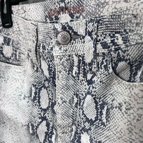 Shyanne Western Country Python Skinny Stretchy Jeans Size 28 Short Snakeskin - Picture 10 of 16